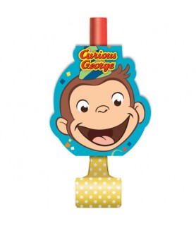Curious George 'Celebrate' Blowouts / Favors (8ct)