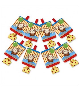 Curious George 'Balloons' Party Blowouts / Favors (8ct)