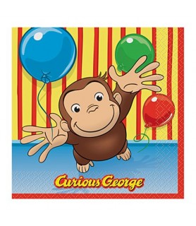 Curious George 'Balloons' Small Napkins (16ct)