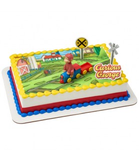 Curious George Train Cake Topper Set (4pc)