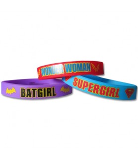DC Super Hero Girls Rubber Bracelets / Favors (6ct)