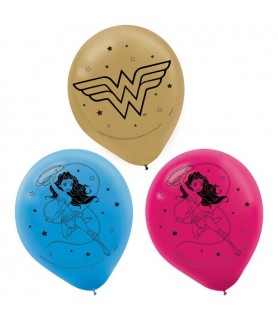 Young DC Wonder Woman Latex Balloons (6ct)