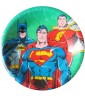 DC Heroes Vintage 1987 'Batman, Superman, and Captain Marvel' Large Paper Plates (8ct)