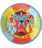 DC Super Friends Vintage 1976 Large Paper Plates (8ct)