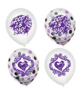 Descendants 3 Deluxe Confetti-Filled Latex Balloons (6ct)