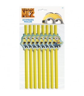 Despicable Me 2 Minions Straws (24ct)