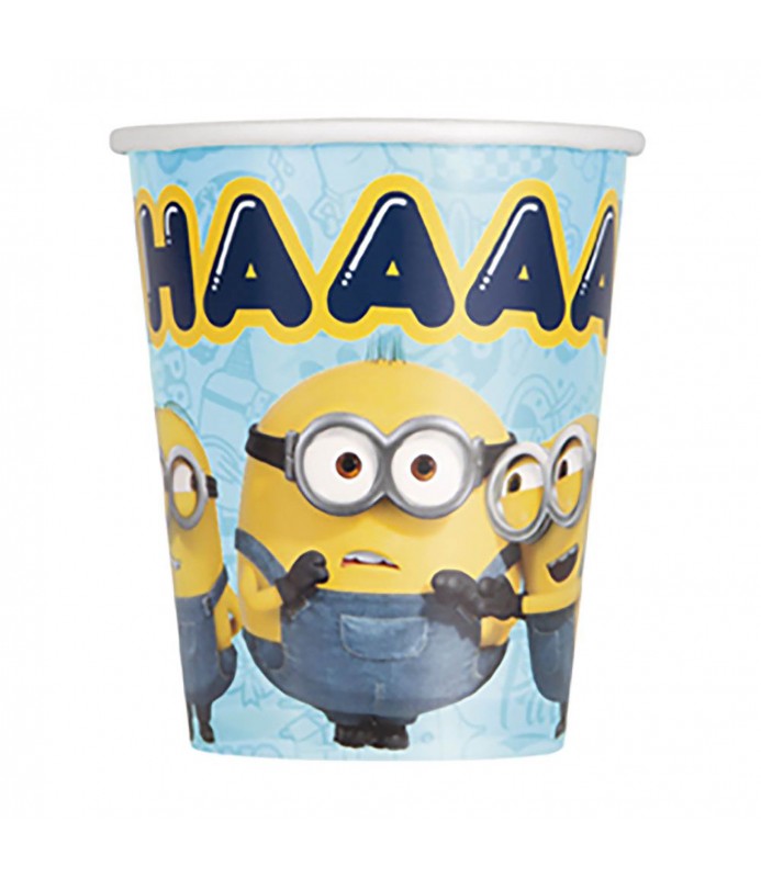 Despicable Me 2 Minions Cartoon Movie Cute Kids Birthday Party 9 oz Paper Cups 