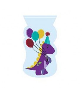 Dinosaur 'Little Dino Party' Zipper Cello Favor Bags (12ct)