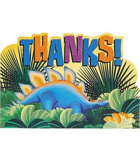 Dinosaur Prehistoric Party Thank You Note Set w/ Envelopes (8ct)