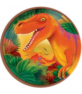 Dinosaur Prehistoric Party Small Paper Plates (8ct)