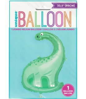 Dinosaur 'Blue and Green' Jumbo Mylar Balloon (1ct)