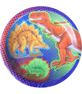 Dinosaurs Pop Art Large Paper Plates (10ct)