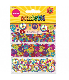 70's Disco Peace Sign Confetti Value Pack (3 types)