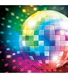 Disco 'Party Time' Small Napkins (16ct)