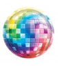 Disco 'Party Time' Extra Large Paper Plates (8ct)