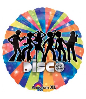 Colorful Disco Dancers Foil Mylar Balloon (1ct)