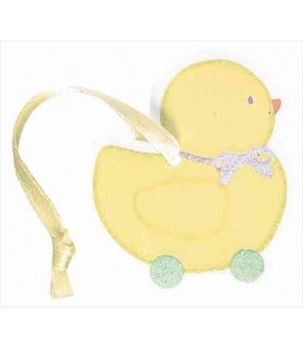 Baby Shower Yellow Duckie Favor Tags (12ct)