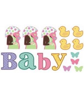 Baby Shower Large Paper Cutouts (30pc)