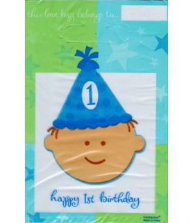 1st Birthday Boy Favor Bags (8ct)