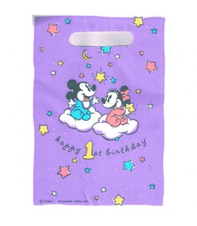 Disney Babies Vintage 1st Birthday Purple Favor Bags (8ct)