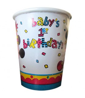 Disney Babies Vintage 'Mickey and Minnie's 1st Birthday' 7oz Paper Cups (8ct)