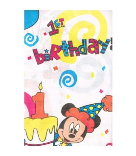 Disney Babies Vintage 'Mickey and Minnie's 1st Birthday' Paper Table Cover (1ct)
