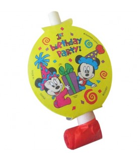 Disney Babies Vintage 'Mickey and Minnie's 1st Birthday' Blowouts / Favors (6ct)