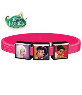 3-Charm Disney Fairies ROXO Bracelet (Size Small, Pink Band)