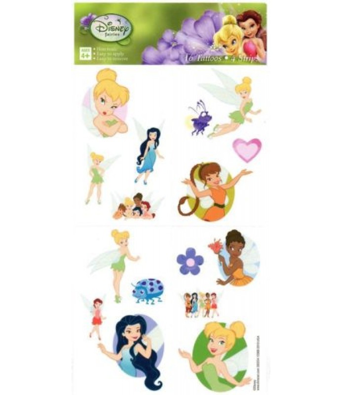 Tinker Bell and the Disney Fairies Temporary Tattoos (1 sheet)