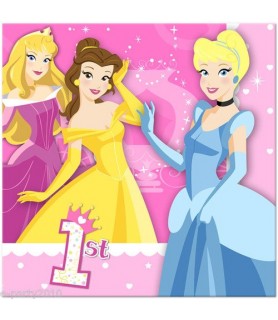 Disney Princess 1st Birthday Lunch Napkins (16ct)