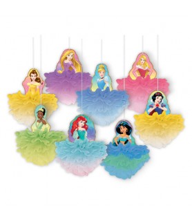 Disney Princess 'Once Upon a Time' Deluxe Hanging Tulle Decorations (8ct)