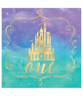 Disney Princess 'Once Upon a Time' 1st Birthday Small Napkins (16ct)