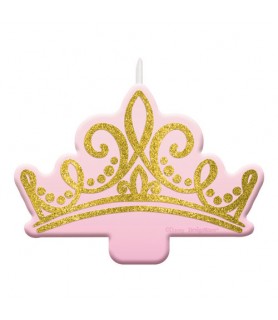 Disney Princess 'Once Upon a Time' Glitter Cake Candle (1ct)