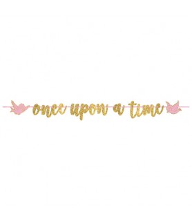 Disney Princess 'Once Upon a Time' Glitter Banner (1ct)