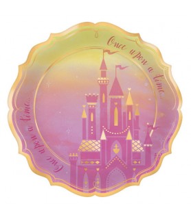 Disney Princess 'Once Upon a Time' Extra Large Metallic Paper Plates (8ct)