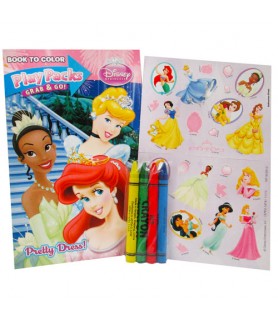 Disney Princess 'Pretty Dress' Play Pack w/ Coloring Book & Stickers (1ct)