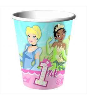 Disney Princess 1st Birthday 9oz Paper Cups (8ct)