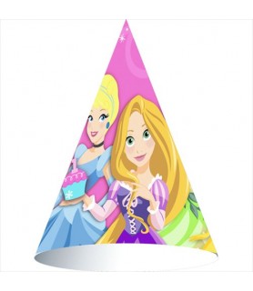 Disney Princess 1st Birthday Cone Hats (8ct)