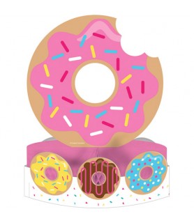 Happy Birthday 'Donut Time' Honeycomb Centerpiece (1ct)