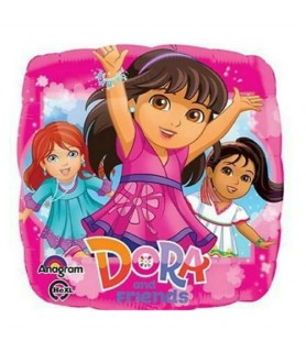 Dora the Explorer 'Dora and Friends' Foil Mylar Balloons (3ct)
