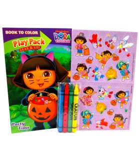 Dora the Explorer Halloween Play Pack w/ Coloring Book & Stickers (1ct)