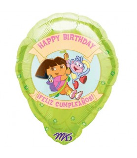 Dora the Explorer Happy Birthday Personalizable Foil Mylar Balloon (1ct)