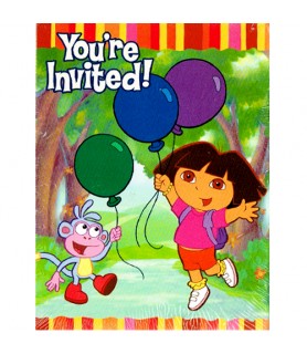Dora the Explorer 'Fiesta' Invitations and Thank You Notes w/ Envelopes (8ct ea.)