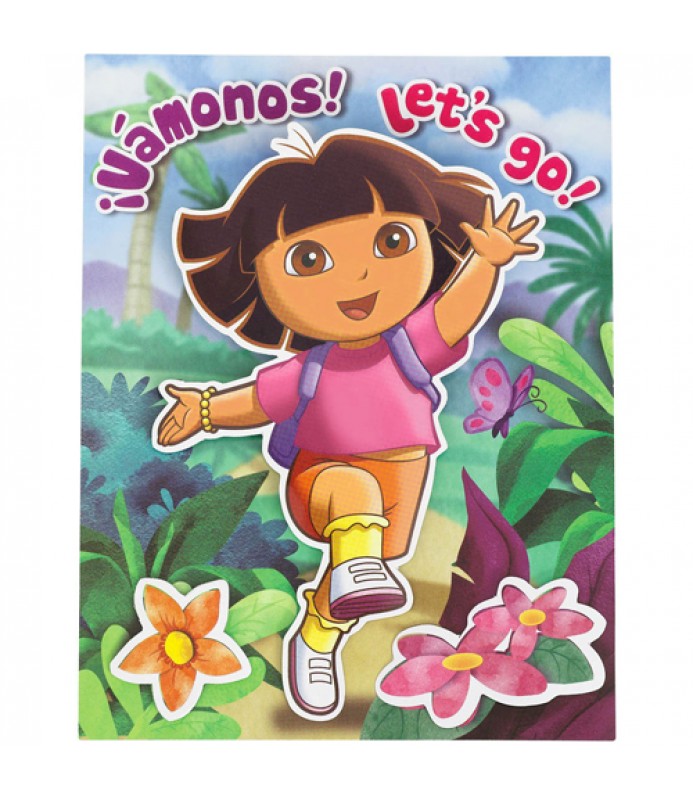 Dora the Explorer Novelty Invitations w/ Envelopes (8ct)