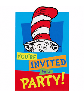Dr. Seuss 'Polka Dots' Invitation Set w/ Envelopes (8ct)