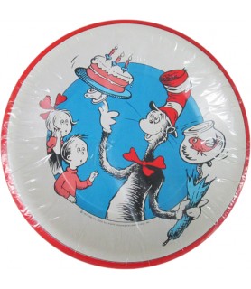 Cat in the Hat Vintage 1985 Large Paper Plates (8ct)