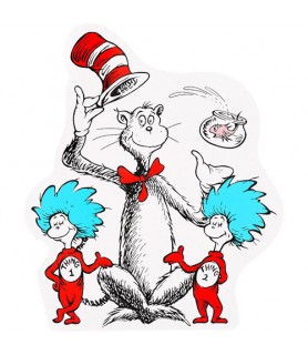 Dr. Seuss 'Cat in the Hat' Small Double-Sided Cutout Decoration (1ct)