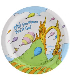 Dr. Seuss 'Oh the Places You'll Go' Small Paper Plates (8ct)