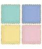 Spring Pastels Small Scalloped Paper Plates (8ct)