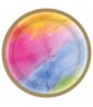 Summer 'Rainbow Watercolor' Large Paper Plates (8ct)